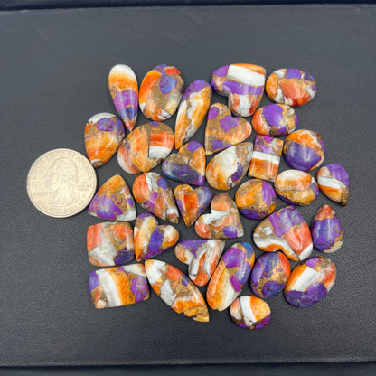 Kingman Purple Oyster Mohave - Loose Cabs - Wholesale Lot - 31 Pcs