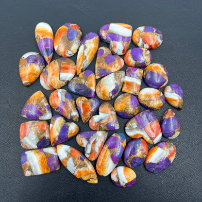 Kingman Purple Oyster Mohave - Loose Cabs - Wholesale Lot - 31 Pcs