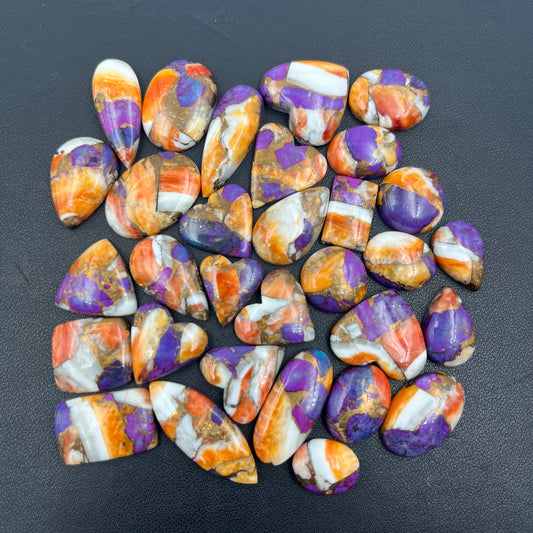 Kingman Purple Oyster Mohave - Loose Cabs - Wholesale Lot - 31 Pcs
