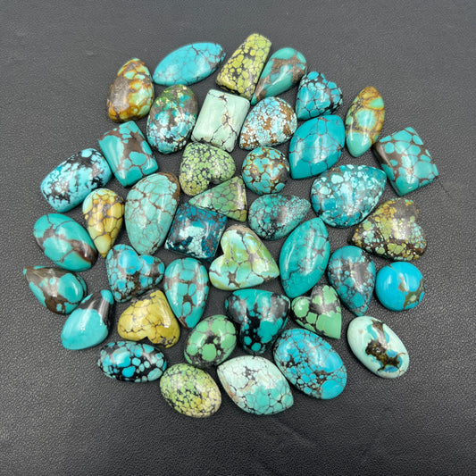 Hubei Turquoise - Loose Cabs - Wholesale Lot - 40 Pcs