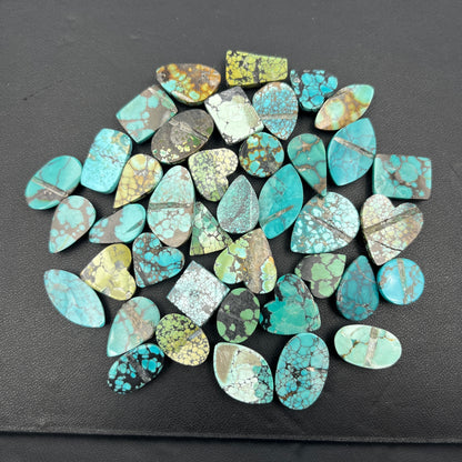Hubei Turquoise - Loose Cabs - Wholesale Lot - 40 Pcs