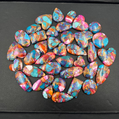 Kingman Pink Turquoise Dahlia Wholesale Lot - 37 Pcs