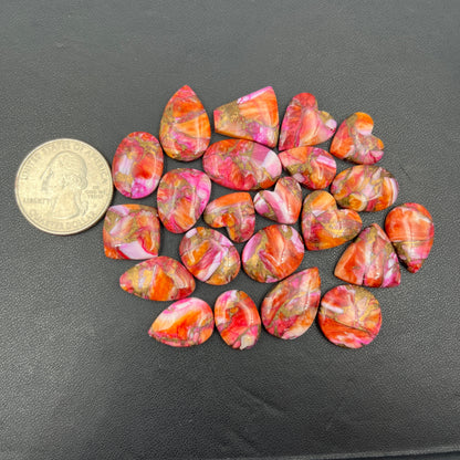 Kingman Star Burst Mohave - Loose Cabs - Wholesale Lot - 22 Pcs