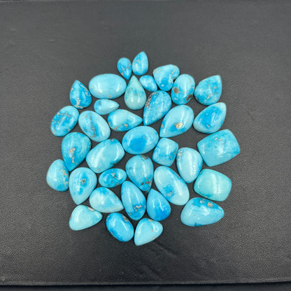 Blue Bird Turquoise - Loose Cabs - Wholesale Lot - 35 Pcs