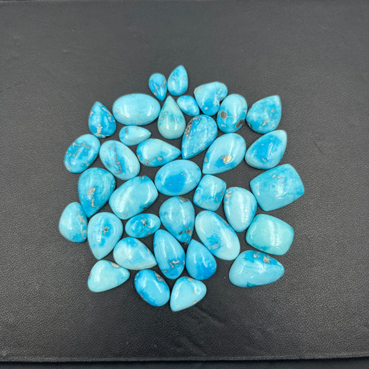 Blue Bird Turquoise - Loose Cabs - Wholesale Lot - 35 Pcs