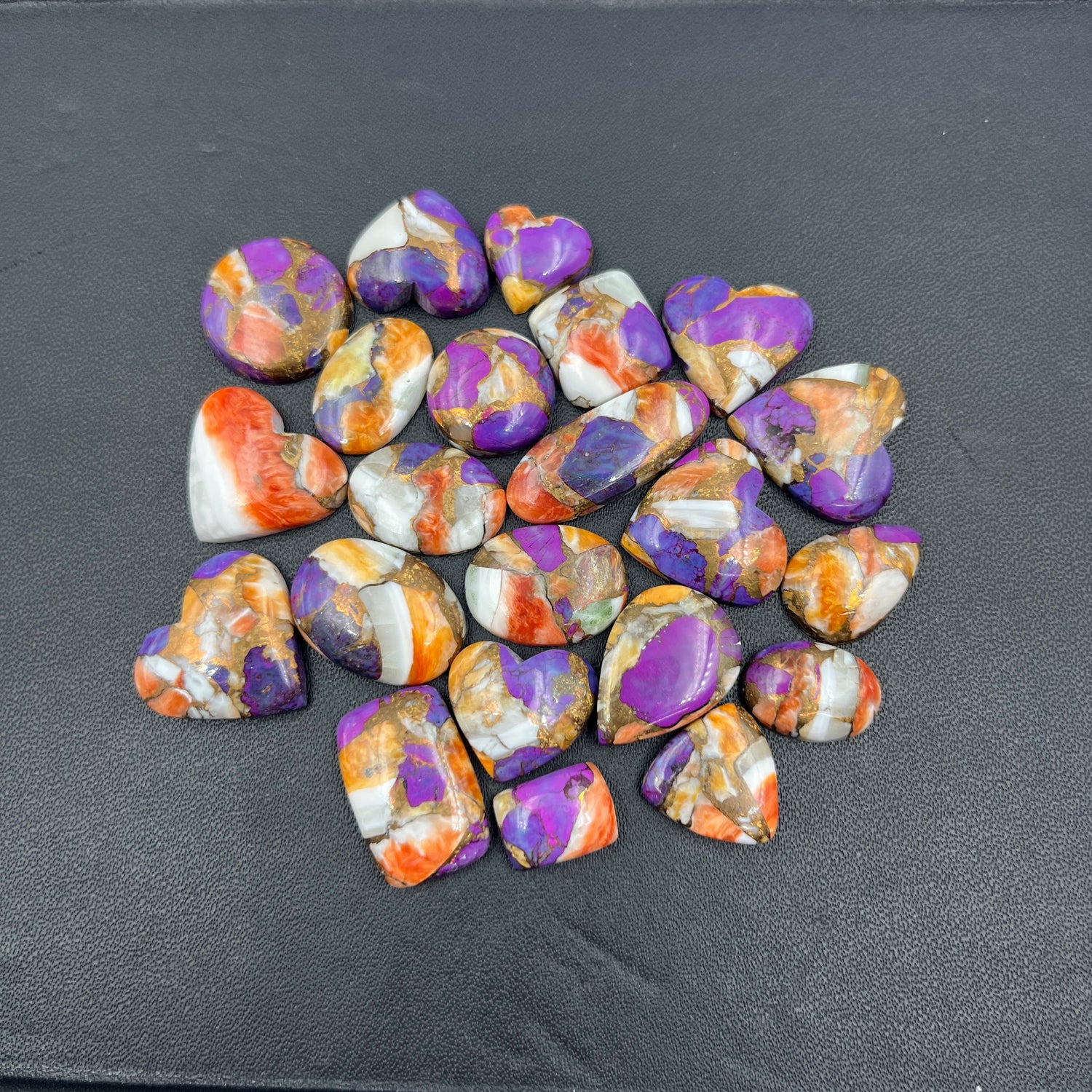 Kingman Purple Oyster Mohave - Loose Cabs - Wholesale Lot - 22 Pcs