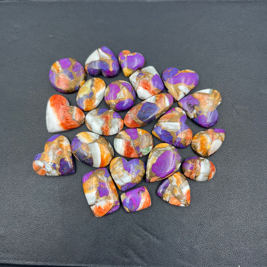 Kingman Purple Oyster Mohave - Loose Cabs - Wholesale Lot - 22 Pcs
