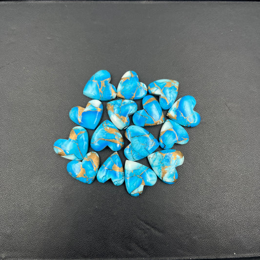 Kingman Ice Blue Dahlia - Loose Cabs - Wholesale Lot - 15 Pcs