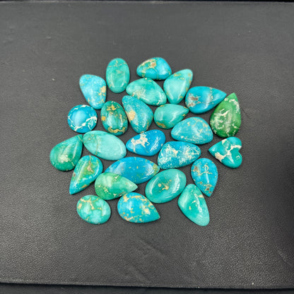 Emerald Valley Turquoise - Loose Cab Wholesale Lot - 25 Pcs