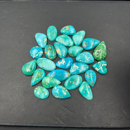 Emerald Valley Turquoise - Loose Cab Wholesale Lot - 25 Pcs