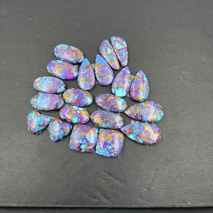 Kingman Purple Turquoise Mohave - Matching Pairs - Wholesale Lot - 10 Pairs