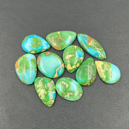Sonoran Mountain Turquoise - Loose Cab Wholesale Lot - 10 Pcs