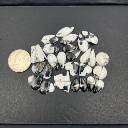 White Buffalo Turquoise - Matching Pairs - Wholesale Lot - 14 Pairs