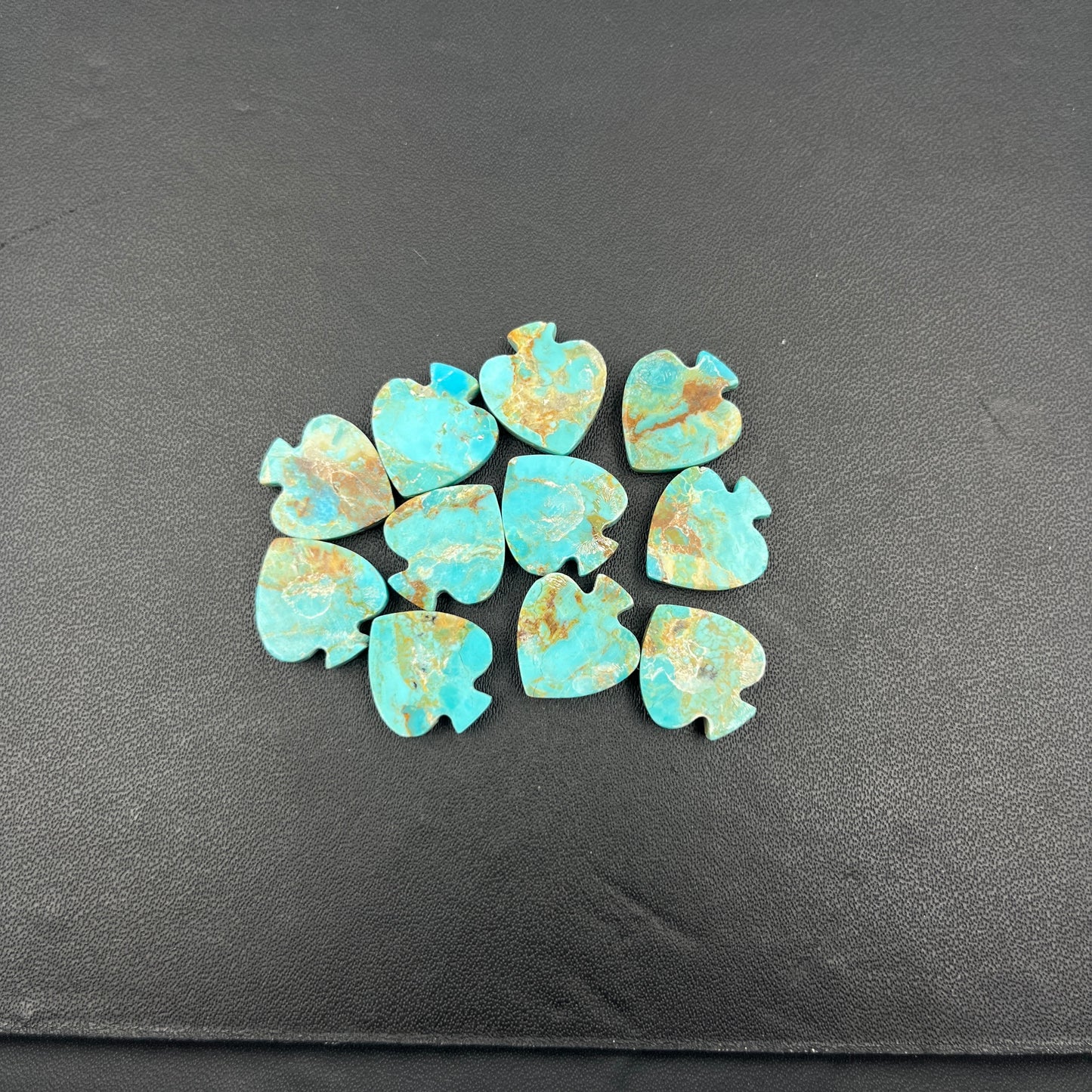 Kingman Turquoise Mohave - Spades Wholesale Lot - 11 Pcs