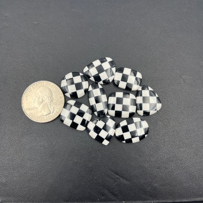 Black & White Checker - Loose Cab Wholesale Lot - 09 Pcs