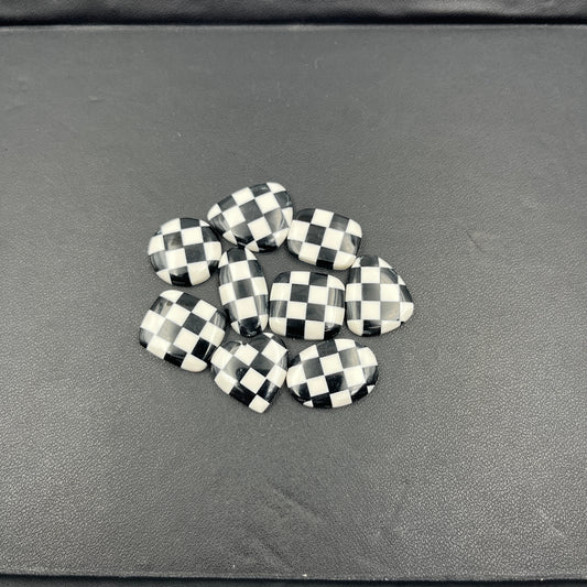 Black & White Checker - Loose Cab Wholesale Lot - 09 Pcs