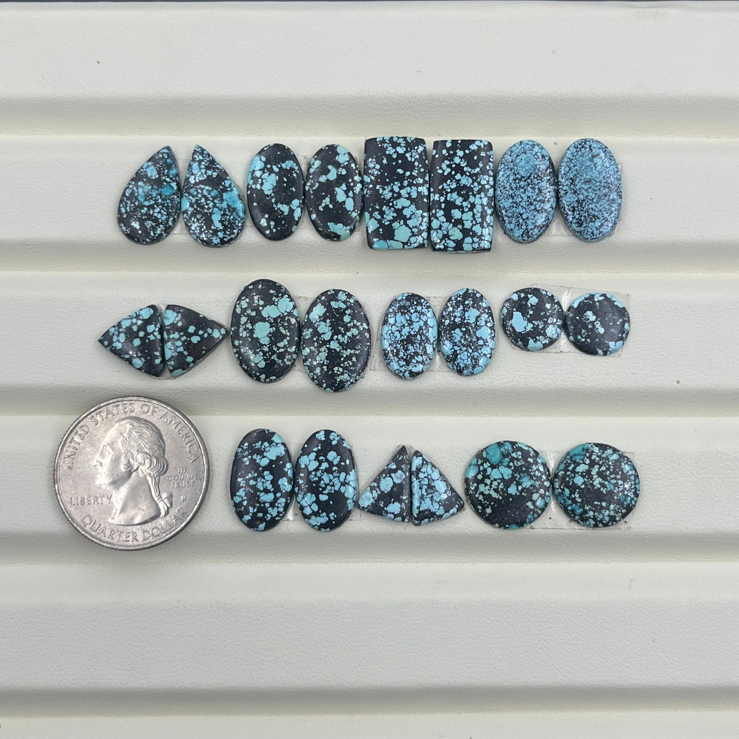 Hubei Turquoise - Matching Pairs Wholesale Lot - 11 Pairs
