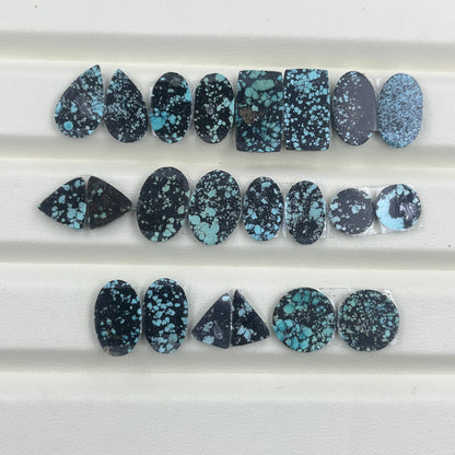 Hubei Turquoise - Matching Pairs Wholesale Lot - 11 Pairs