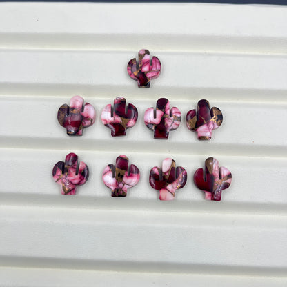 Kingman Red Rose Dahlia - Loose Cabs - Wholesale Lot - 9 Pcs