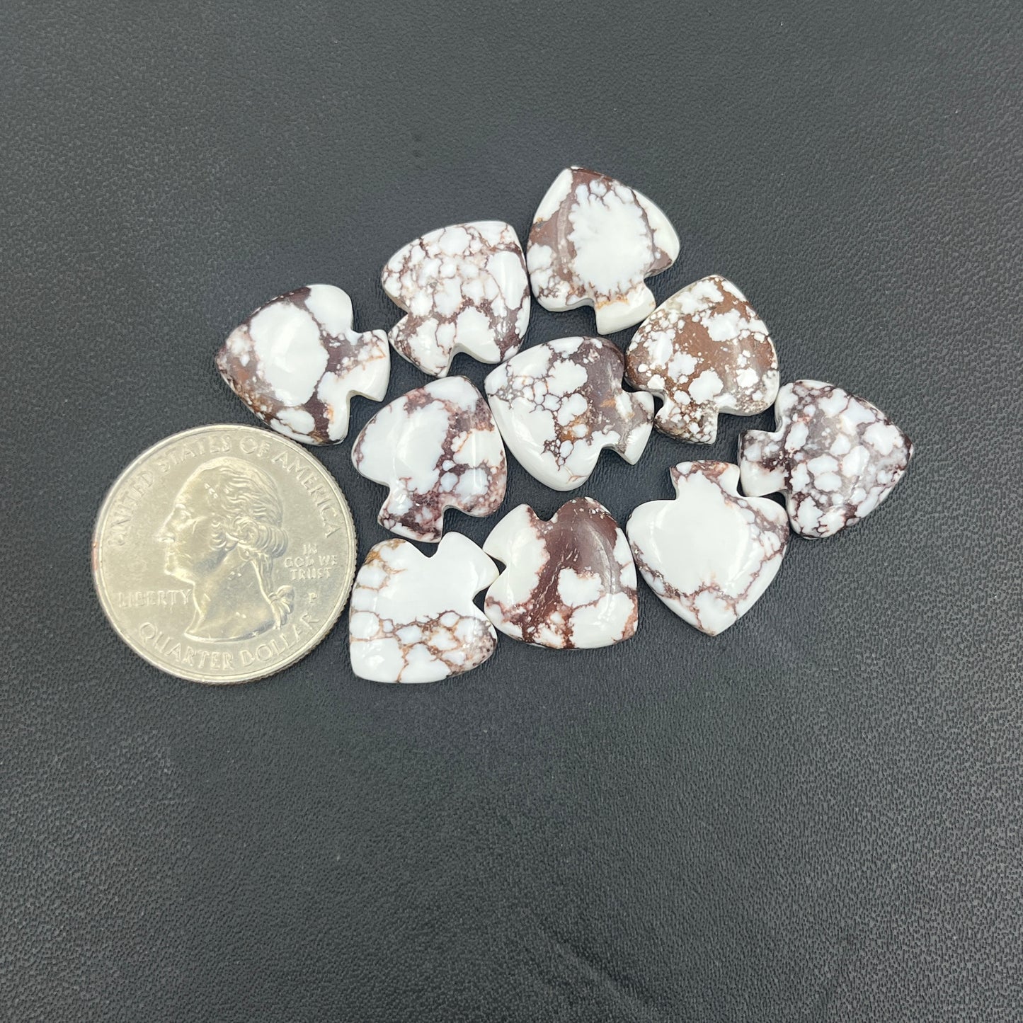 Wild Horse Turquoise - Spades Wholesale Lot - 10 Pcs