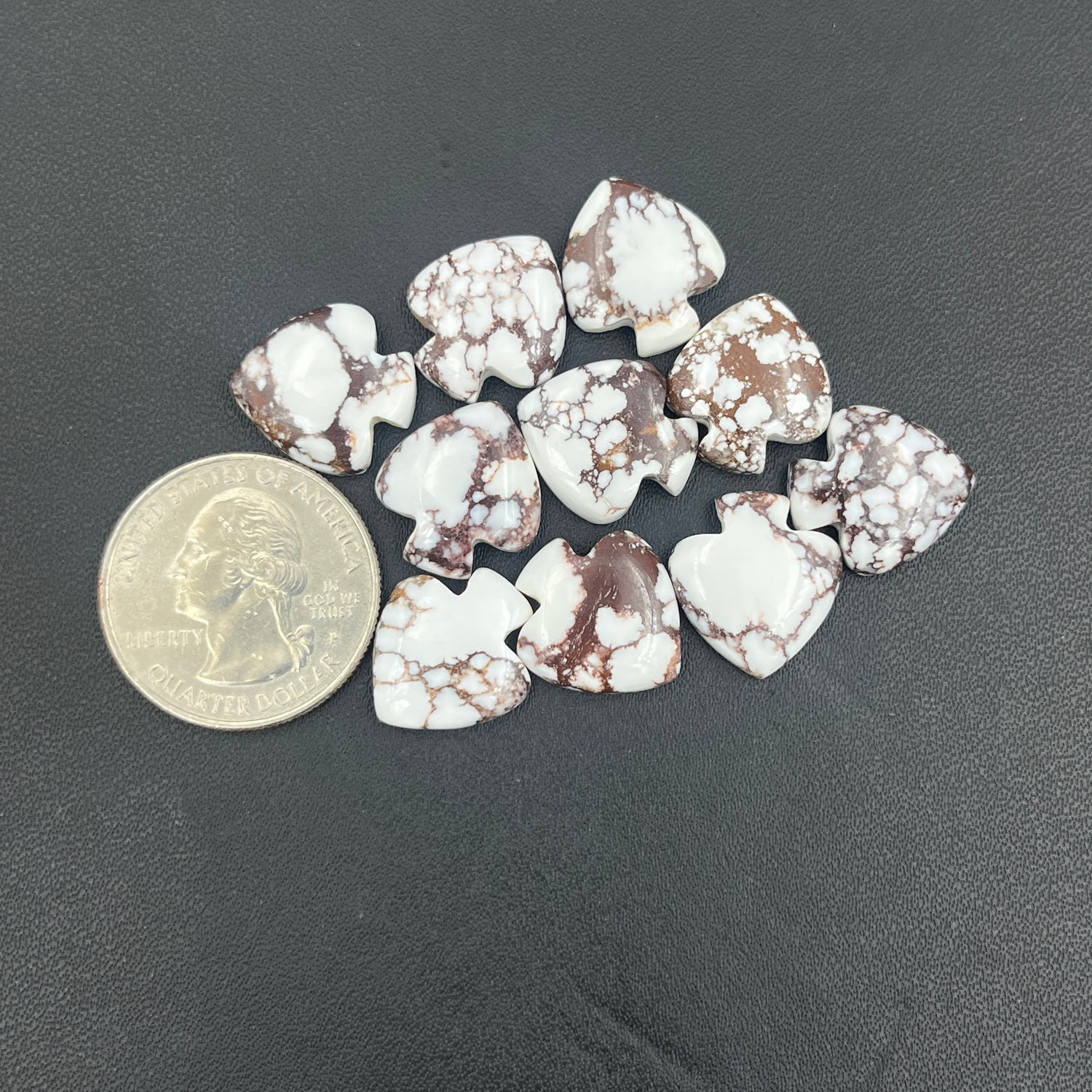 Wild Horse Turquoise - Spades Wholesale Lot - 10 Pcs