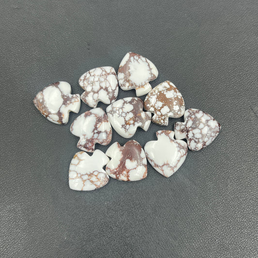 Wild Horse Turquoise - Spades Wholesale Lot - 10 Pcs