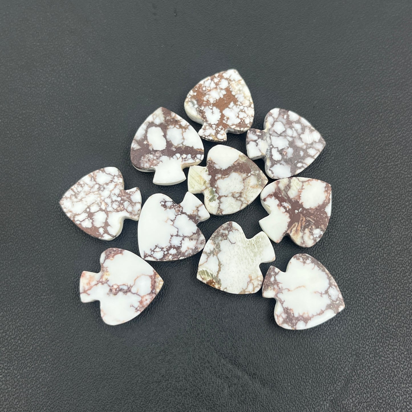 Wild Horse Turquoise - Spades Wholesale Lot - 10 Pcs