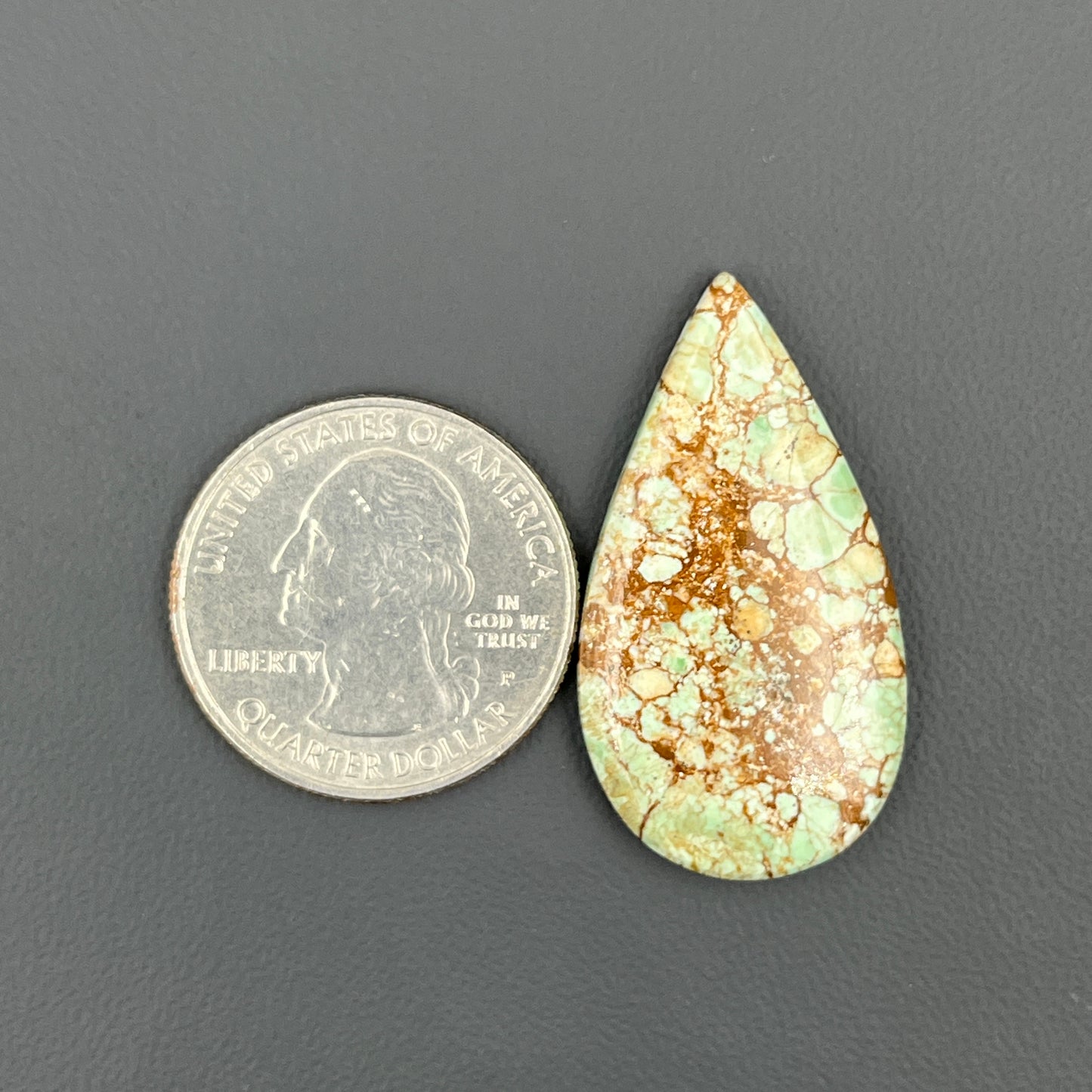 Variscite Green Turquoise Cabochon - Teardrop