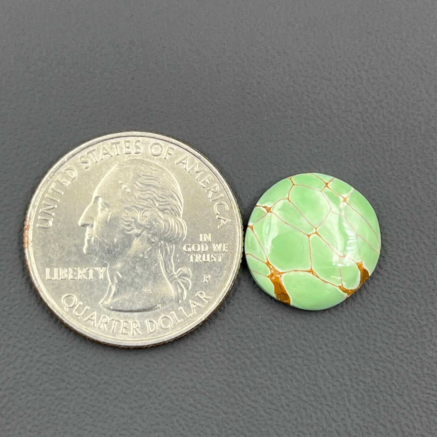 Variscite Green Turquoise Cabochon - Round