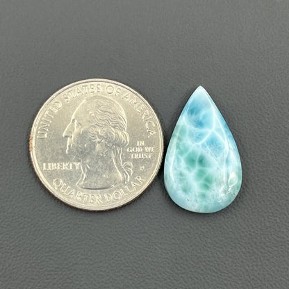 Top Quality Larimar- Loose Cabochon - Teardrop