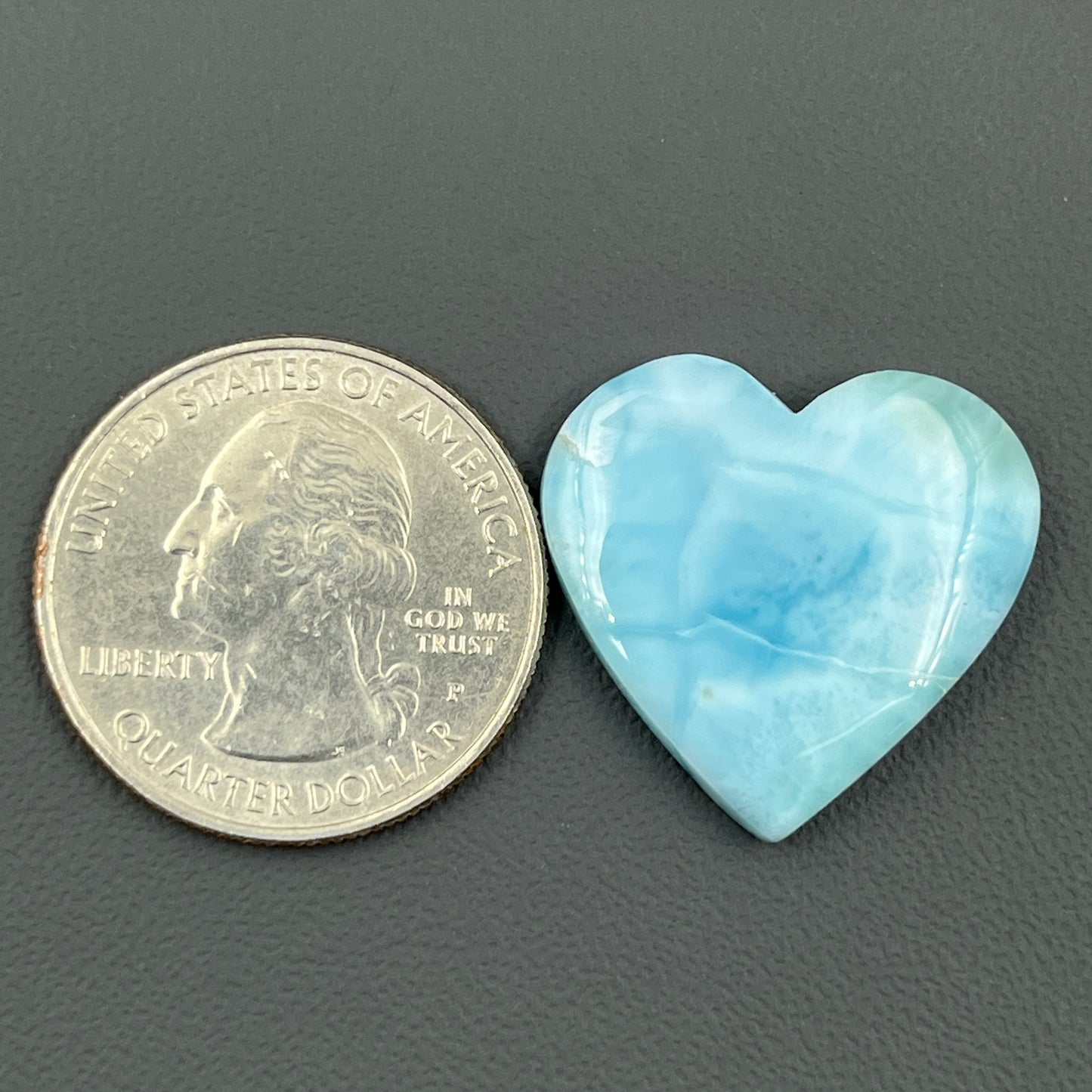 Top Quality Larimar- Loose Cabochon - Heart