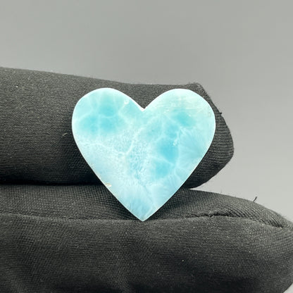 Top Quality Larimar- Loose Cabochon - Heart