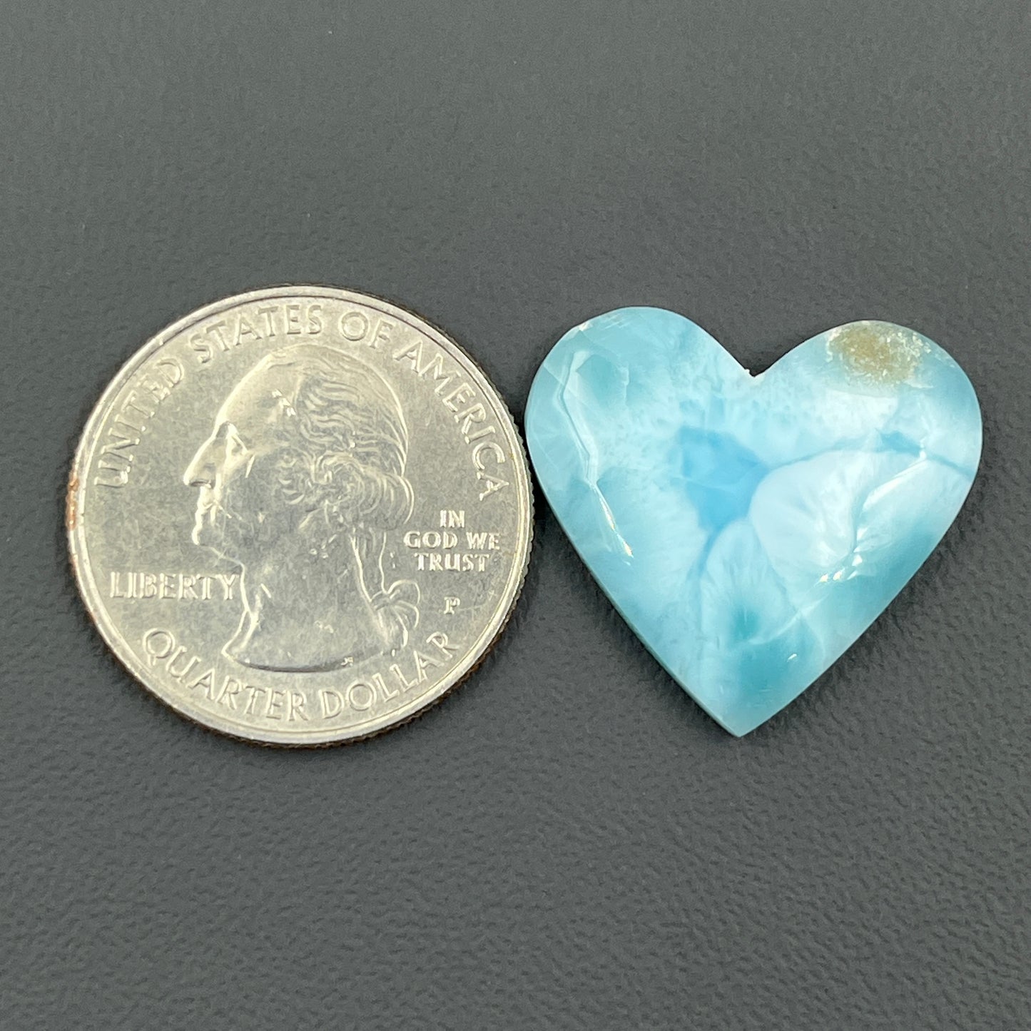 Top Quality Larimar- Loose Cabochon - Heart