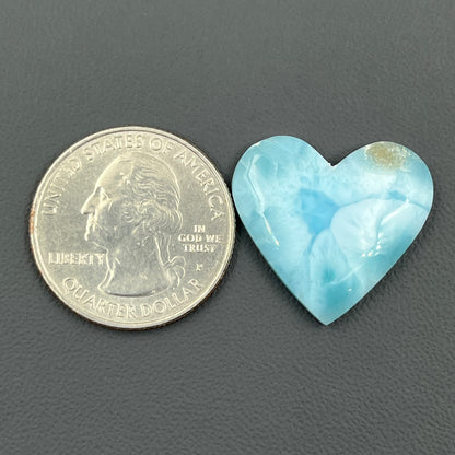 Top Quality Larimar- Loose Cabochon - Heart