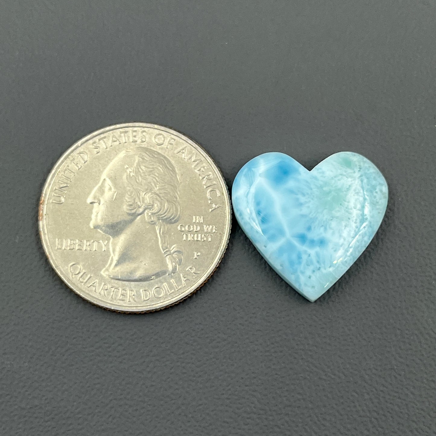 Top Quality Larimar- Loose Cabochon - Heart