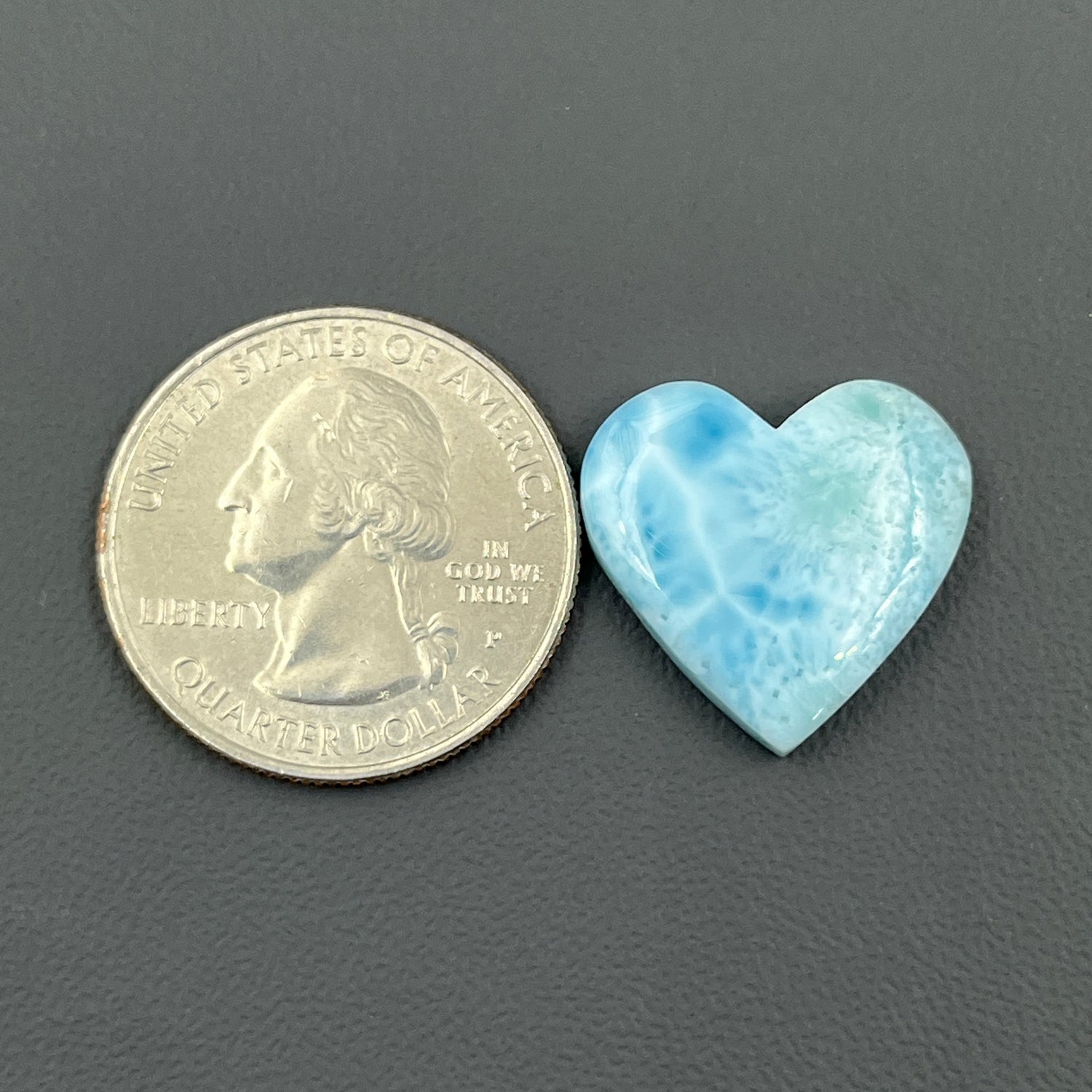 Top Quality Larimar- Loose Cabochon - Heart