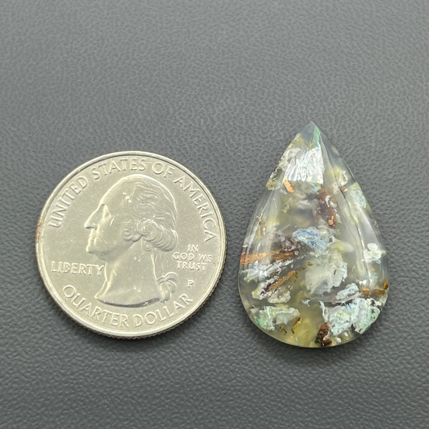 Top Quality Native Copper - Loose Cabochon - Teardrop