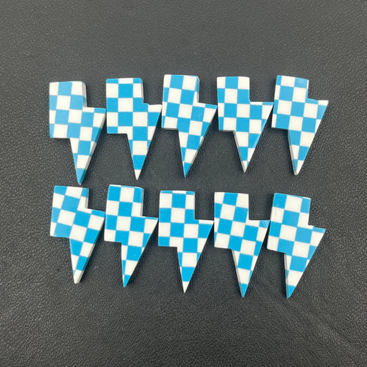 Blue & White Checker Board - Thunderbolt - Wholesale Lot - 10 Pcs