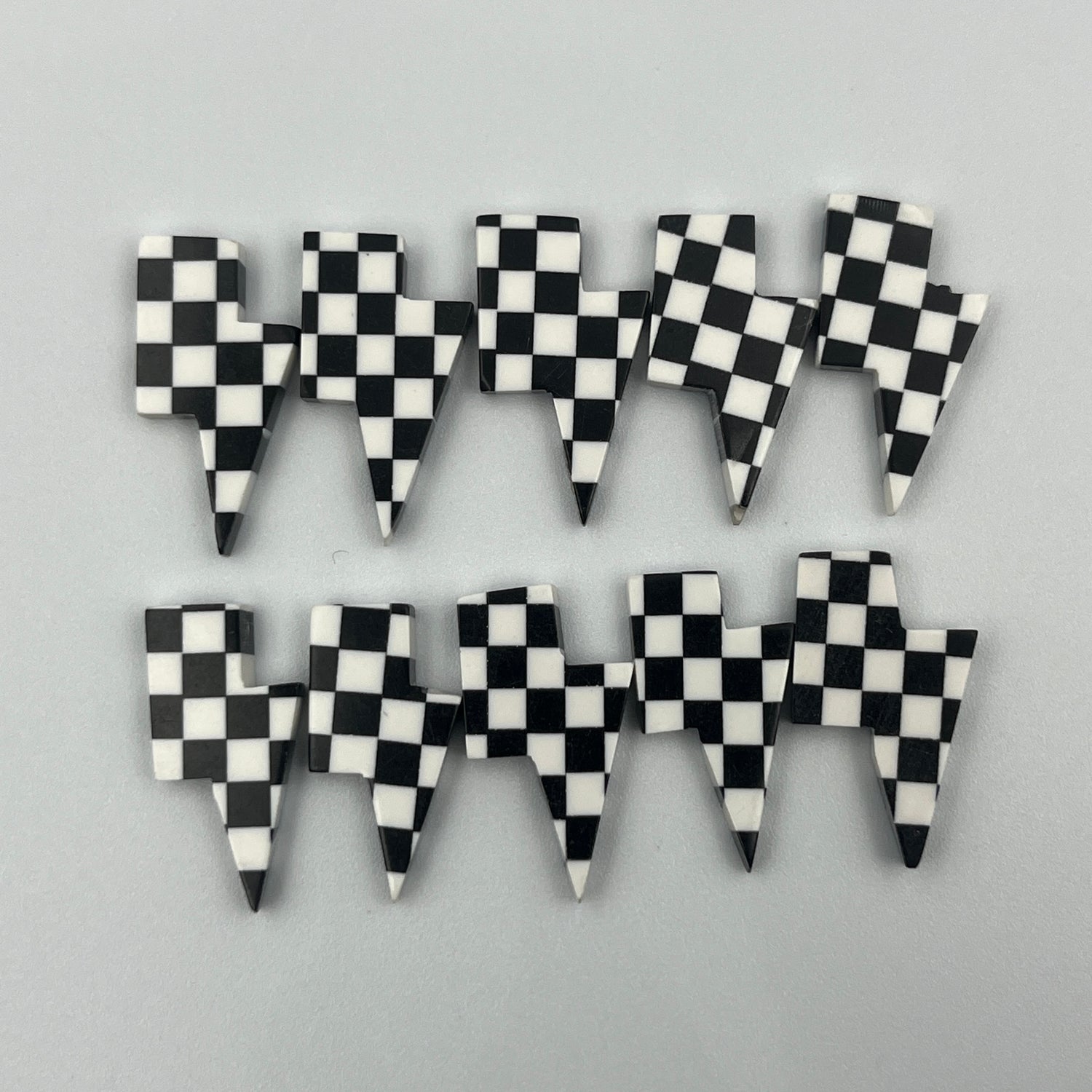 Black & White Checker Board - Thunderbolt - Wholesale Lot - 10 Pcs