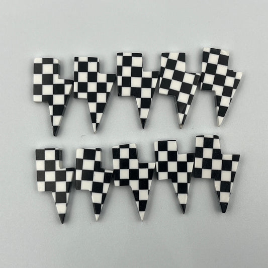 Black & White Checker Board - Thunderbolt - Wholesale Lot - 10 Pcs