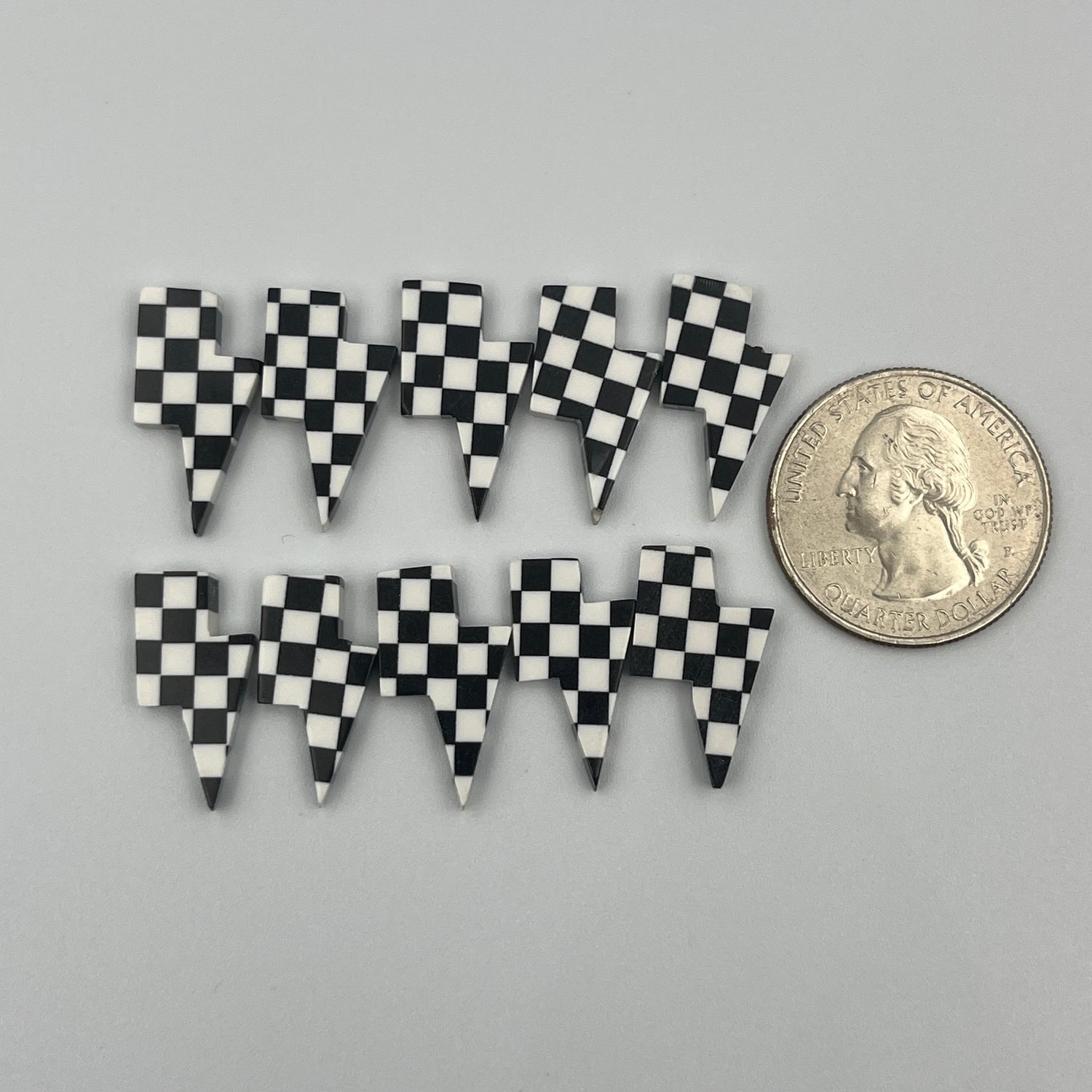 Black & White Checker Board - Thunderbolt - Wholesale Lot - 10 Pcs