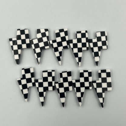 Black & White Checker Board - Thunderbolt - Wholesale Lot - 10 Pcs