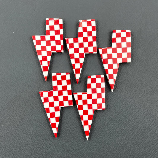 Red & White Checker Board - Thunderbolt - Wholesale Lot - 5 Pcs