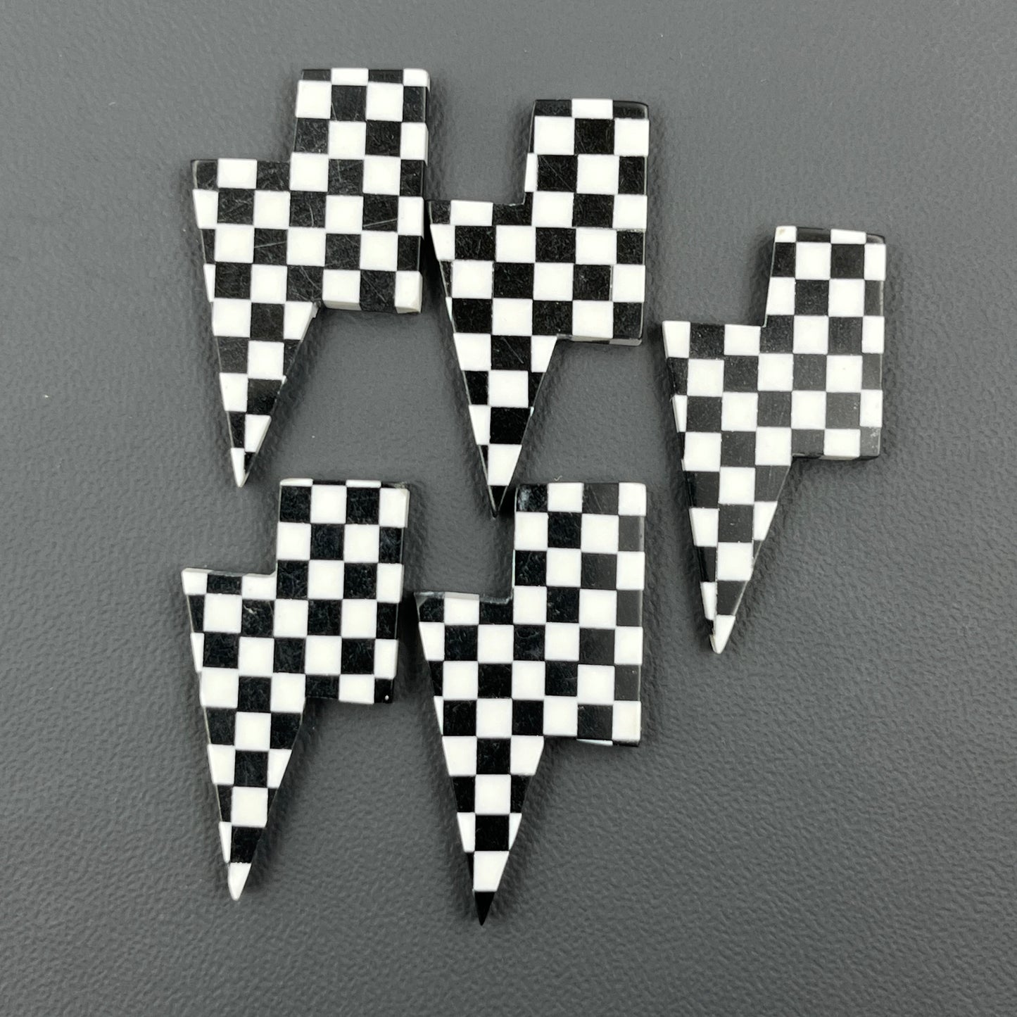 Black & White Checker Board - Thunderbolt - Wholesale Lot - 5 Pcs