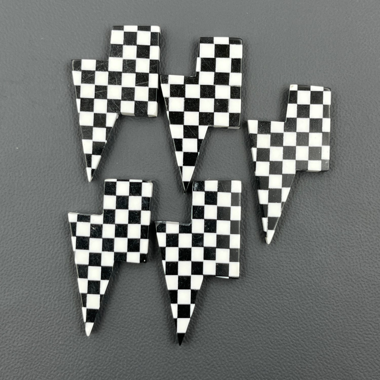 Black & White Checker Board - Thunderbolt - Wholesale Lot - 5 Pcs