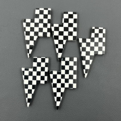 Black & White Checker Board - Thunderbolt - Wholesale Lot - 5 Pcs