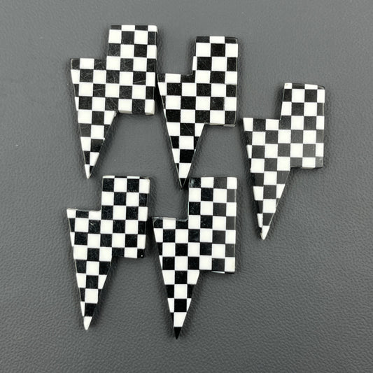 Black & White Checker Board - Thunderbolt - Wholesale Lot - 5 Pcs