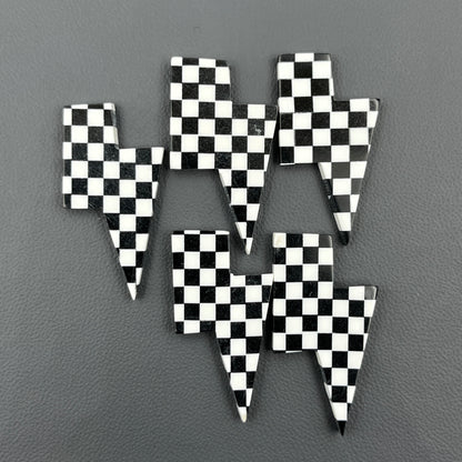Black & White Checker Board - Thunderbolt - Wholesale Lot - 5 Pcs